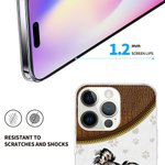 Personalisierte Haustier Thema TPU Slim Phone Case mit Namen und Paw Prints Geschenk für Hund Katze Liebhaber