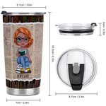 Spersonalizowany kubek urodzinowy dla miłośników książek Just One More Chapter 20oz Food Grade Tumbler