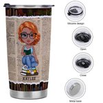 Spersonalizowany kubek urodzinowy dla miłośników książek Just One More Chapter 20oz Food Grade Tumbler