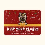 Felpudo personalizado con los nombres de 1 a 6 mascotas Decoración para el hogar Regalo de inauguración para los amantes de los perros y los gatos