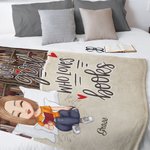 Personalizada Just A Girl Who Loves Books Manta suave para decoración del hogar Cumpleaños Lectura Regalo para amantes de los libros