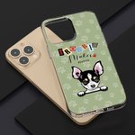 Gepersonaliseerd Probleem Maker Huisdier Thema TPU Slank Telefoon Geval met Naam Veelkleurig Beschikbaar Geschenk voor Hond Kat Liefhebber