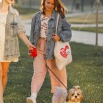Spersonalizowana płócienna torba Best Mom z imionami 1-3 zwierzaków Prezent urodzinowy dla właściciela zwierzaka