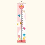 Personalized Flowers Butterflies Children Growth Height Chart with Name Room Decor Birthday Gift for Baby Kids