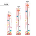 Personalized Flowers Butterflies Children Growth Height Chart with Name Room Decor Birthday Gift for Baby Kids