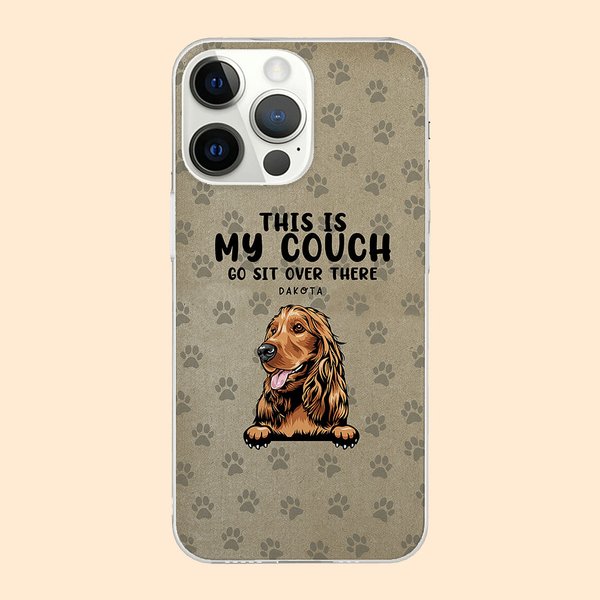 Personalisierte Haustier Thema TPU Slim Phone Case mit Namen lustiges Zitat und Paw Prints Element Geschenk für Hund Katze Liebhaber