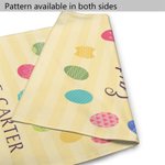 Drapeau de Jardin Personnalisé avec Texte et Nom de Famille Drapeau d'Impression Recto-Verso Œufs de Pâques Cadeau pour Famille