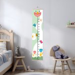 Personalized Flowers Butterflies Children Growth Height Chart with Name Room Decor Birthday Gift for Baby Kids