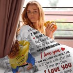 Spersonalizowany koc I Love You Forever And Always z tłem inspirowanym miłością Dekoracja domu Prezent rocznicowy dla pary