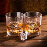 Bicchiere da whisky personalizzato per hockey su ghiaccio con testo inciso Regalo di compleanno per la festa del papà marito