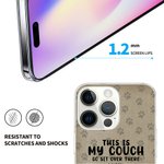Personalisierte Haustier Thema TPU Slim Phone Case mit Namen lustiges Zitat und Paw Prints Element Geschenk für Hund Katze Liebhaber