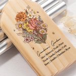 Gepersonaliseerd geboorte boeket windgong vintage tuin buiten decoratie verjaardag familie cadeau voor moeder oma