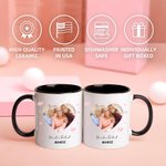 Mug Céramique Personnalisé avec Photo et Textes Cadeau Fête des Mères Anniversaire pour Maman Ami