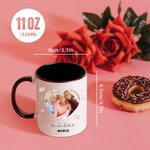 Mug Céramique Personnalisé avec Photo et Textes Cadeau Fête des Mères Anniversaire pour Maman Ami