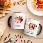 Mug Céramique Personnalisé avec Photo et Textes Cadeau Fête des Mères Anniversaire pour Maman Ami