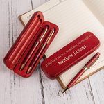 Set di penne personalizzate con incisione di frasi famose e nome inciso Regalo di compleanno, anniversario e laurea