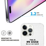 Personalisierte Dies ist unsere Couch Haustier Thema TPU schlankes Telefon Fall mit Namen und Wandfliese Hintergrund Geschenk für Hund Katze Liebhaber