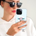 Personalisierte Hund Mama Katze Mama Himmel blau TPU schlankes Telefon Fall mit Namen Geschenk für Tierliebhaber Besitzer