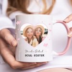 Mug Céramique Personnalisé avec Photo et Textes Cadeau Fête des Mères Anniversaire pour Maman Ami