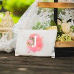 Borsa cosmetica personalizzata con nome e iniziali per il compleanno, la festa della mamma e il matrimonio per le donne
