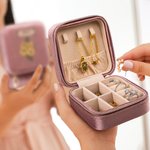 Personalisierte Samt Vintage Geburt Blume Schmuck-Box mit und Name Muttertag Geburtstag Brautparty Geschenke für sie
