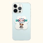 Personalisierte Hund Mama Katze Mama Himmel blau TPU schlankes Telefon Fall mit Namen Geschenk für Tierliebhaber Besitzer
