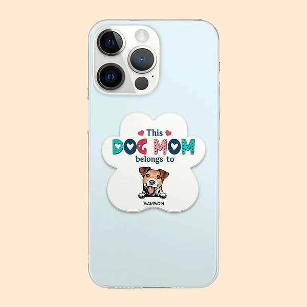 Personalisierte Hund Mama Katze Mama Himmel blau TPU schlankes Telefon Fall mit Namen Geschenk für Tierliebhaber Besitzer