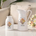 Personalisierte Geburt Blumenstrauß Keramik Vase Home Dekoration Muttertag Geburtstag Geschenk für Oma Mom