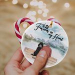 Ciondolo in ceramica rotondo personalizzato per sempre nel mio cuore Regalo di Natale e compleanno per gli amanti dei cani
