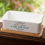 Maceta personalizada Una vida bien vivida con nombre y año Aniversario Regalo conmemorativo para un amigo de la familia