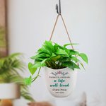 Maceta personalizada Una vida bien vivida con nombre y año Aniversario Regalo conmemorativo para un amigo de la familia