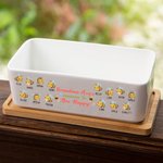 Pot de Fleur Personnalisé avec Texte et 2-15 Noms Bac à Motif Abeilles Cadeau de Thanksgiving d'Anniversaire Fête des Mères pour Famille