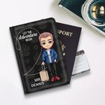 Personalised Multicolour Let The Adventure Begins Passport Cover with Name Birthday Gift for Couple