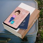 Personalised Multicolour Let The Adventure Begins Passport Cover with Name Birthday Gift for Couple