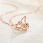 Gepersonaliseerde engel vleugels foto projectie ketting verjaardagscadeau voor haar