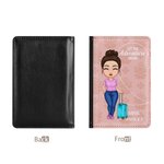 Personalised Multicolour Let The Adventure Begins Passport Cover with Name Birthday Gift for Couple