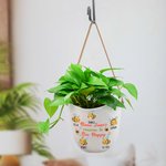 Pot de Fleur Personnalisé avec Texte et 2-15 Noms Bac à Motif Abeilles Cadeau de Thanksgiving d'Anniversaire Fête des Mères pour Famille
