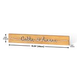 Personalised Wooden Love Sign Couple Names Plate Rustic Home Decoration Wedding Anniversary Valentine's Day for Couple