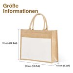 Personalisierte Jute Tasche mit Leinwand Tote Bag Hase Küken Ostereier Buchstaben Name Ostern Geschenk für Kinder