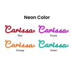 Personalizado acrílico rosa nombre collar de moda chica colgante de joyería multicolor disponible regalo de cumpleaños para ella