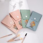 Ramo de flores de nacimiento personalizado Set de bolsa de brochas de maquillaje con 8 brochas de maquillaje y nombre Regalo de cumpleaños Día de la m