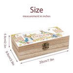 Personalised Peter Rabbit Bunny Wooden Storage Box Easter Birthday Gift for Kids Friend