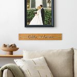 Personalised Wooden Love Sign Couple Names Plate Rustic Home Decoration Wedding Anniversary Valentine's Day for Couple