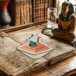Gepersonaliseerde Oude Egyptische Goden Bladwijzer van Leer met Naam & Tekst Set van 2 Verjaardag Afstudeer Cadeau voor Boekenliefhebber