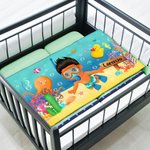 Personalized Colourful Ocean Diving Soft Absorbent Towel with Name Travel Daily Accessory Birthday Gift for Kid