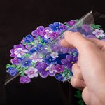 Gepersonaliseerd I'll Remember for You Forget Me Not Purple Flower Elephant Umbrella Car Decal Aanmoedigingscadeau voor Alzheimer familie