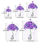 Gepersonaliseerd I'll Remember for You Forget Me Not Purple Flower Elephant Umbrella Car Decal Aanmoedigingscadeau voor Alzheimer familie