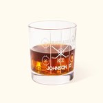 Bicchiere da whisky personalizzato per hockey su ghiaccio con testo inciso Regalo di compleanno per la festa del papà marito