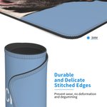 Tapis de Souris Anti-Glissant Personnalisé avec Noms et 1-3 Photos d'Animaux Accessoire de Bureau Cadeau pour Ceux Qui Aiment les Animaux