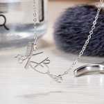 Collier pour Coiffeur Personnalisé avec Prénom Pendentif à Peigne Ciseaux de Coiffure Cadeau Souvenir de Remise des Diplômes
